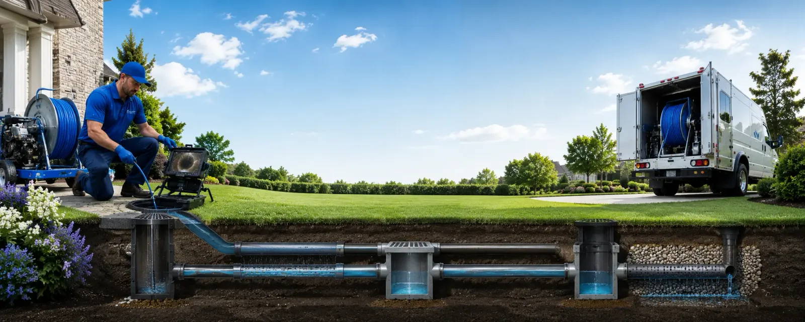 Outdoor drain cleaning information for Neffs, OH